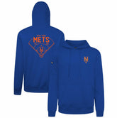 New York Mets Levelwear Podium Primary Pullover Hoodie - Royal