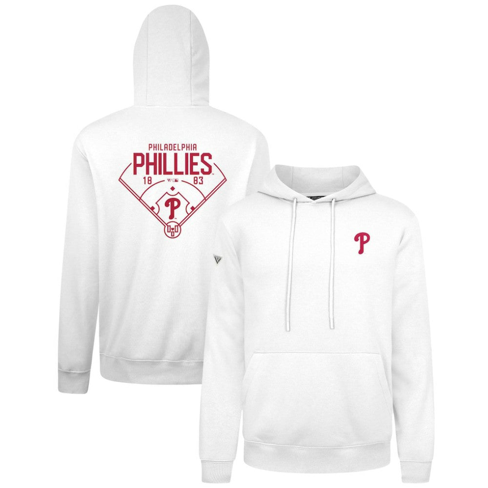 Philadelphia Phillies Levelwear Podium Primary Pullover Hoodie - White