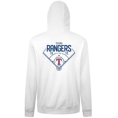 Texas Rangers Levelwear Podium Primary Pullover Hoodie - White