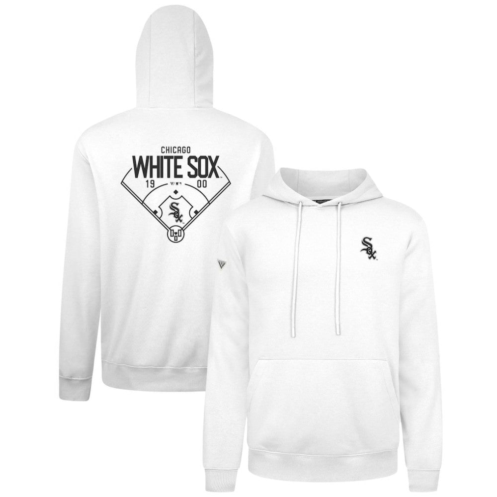 Chicago White Sox Levelwear Podium Primary Pullover Hoodie - White