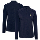 Milwaukee Brewers Levelwear Women's Amethyst Insignia 2.0 Quarter-Zip Jacket - Navy