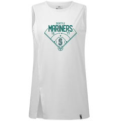 Seattle Mariners Levelwear Women's Influx Home Field Tank Top - White