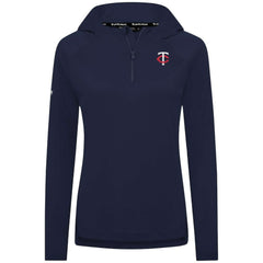 Minnesota Twins Levelwear Women's Raven Insignia 2.0 Quarter-Zip Jacket - Navy