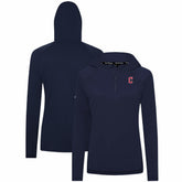 Cleveland Guardians Levelwear Women's Raven Insignia 2.0 Quarter-Zip Jacket - Navy