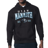 Utah Mammoth Starter Retro Graphic Fleece Pullover Hoodie Black