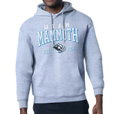 Utah Mammoth Starter Retro Graphic Fleece Pullover Hoodie Heather Gray