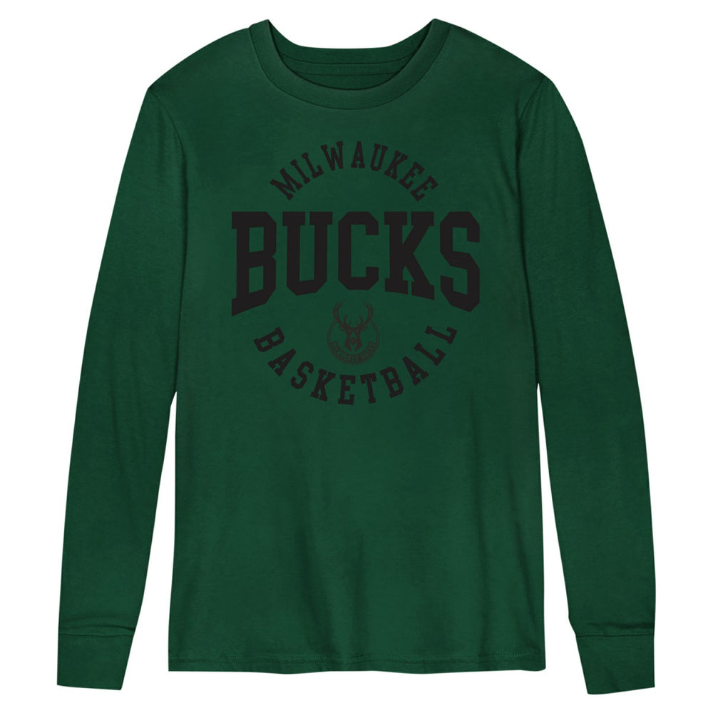 Milwaukee Bucks Preschool Around the Block Long Sleeve T-Shirt - Hunter Green for sale