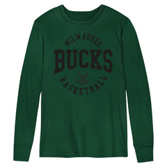 Milwaukee Bucks Preschool Around the Block Long Sleeve T-Shirt - Hunter Green for sale