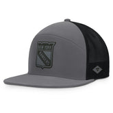 New York Rangers Fanatics Fairweather Adjustable Hat Charcoal