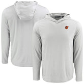 Baltimore Orioles Cutter & Buck Coastline Epic Comfort Recycled Eco Hoodie Long Sleeve T-Shirt - Gray