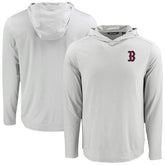 Boston Red Sox Cutter & Buck Coastline Epic Comfort Recycled Eco Hoodie Long Sleeve T-Shirt - Gray