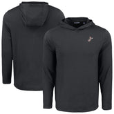 Cincinnati Reds Cutter & Buck Coastline Epic Comfort Recycled Eco Hoodie Long Sleeve T-Shirt - Black