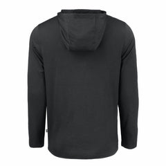 Cincinnati Reds Cutter & Buck Coastline Epic Comfort Recycled Eco Hoodie Long Sleeve T-Shirt - Black