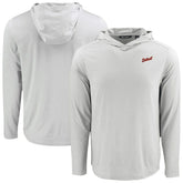 Detroit Tigers Cutter & Buck Coastline Epic Comfort Recycled Eco Hoodie Long Sleeve T-Shirt - Gray