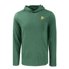 Athletics Cutter & Buck Coastline Epic Comfort Recycled Eco Hoodie Long Sleeve T-Shirt - Green