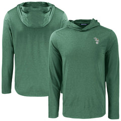 Athletics Cutter & Buck Coastline Epic Comfort Recycled Eco Hoodie Long Sleeve T-Shirt - Green
