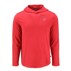 Athletics Cutter & Buck Coastline Epic Comfort Recycled Eco Hoodie Long Sleeve T-Shirt - Red