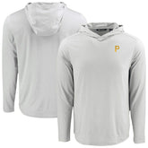 Pittsburgh Pirates Cutter & Buck Coastline Epic Comfort Recycled Eco Hoodie Long Sleeve T-Shirt - Gray