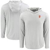 San Francisco Giants Cutter & Buck Coastline Epic Comfort Recycled Eco Hoodie Long Sleeve T-Shirt - Gray