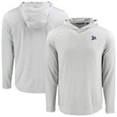 Tampa Bay Rays Cutter & Buck Coastline Epic Comfort Recycled Eco Hoodie Long Sleeve T-Shirt - Gray
