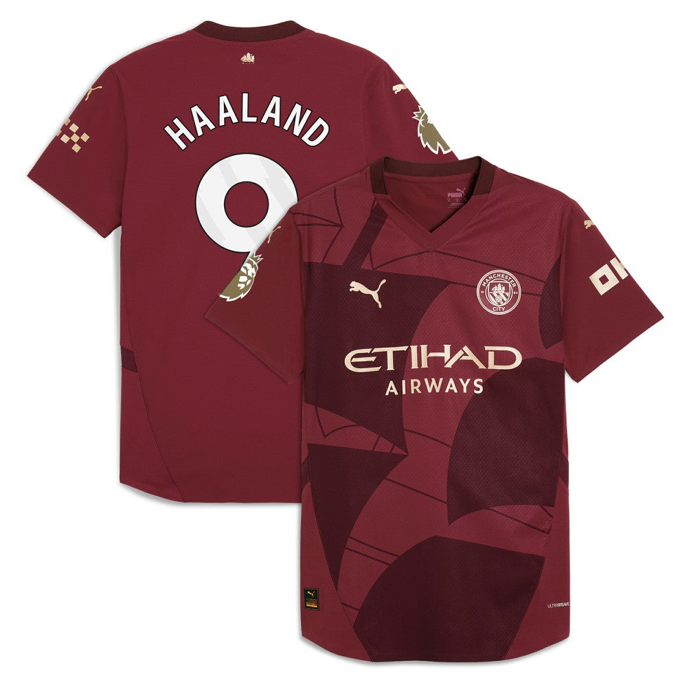 Erling Haaland Manchester City 2024/25 Third Player Jersey - Burgundy | Puma sale