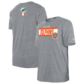 Miami Dolphins New Era 3rd Down High Density Print T-Shirt - Gray outlet