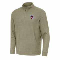 Cleveland Guardians Antigua Subtle Quarter-Zip Sweatshirt - Heather Olive