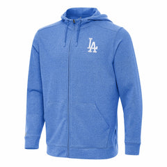 Los Angeles Dodgers Antigua Effortless Full-Zip Hooded Jacket - Heather Royal