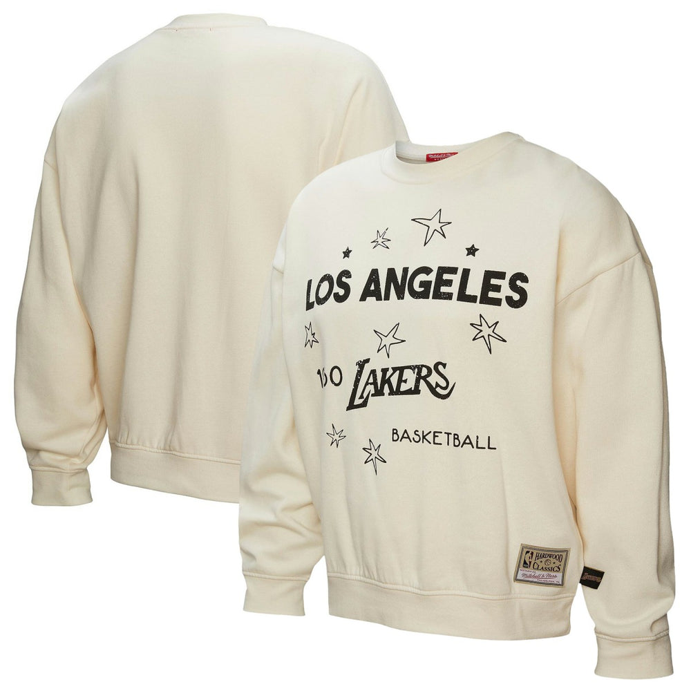 Los Angeles Lakers Women's Hardwood Classics Pullover Sweatshirt - Gold | Mitchell & Ness discount