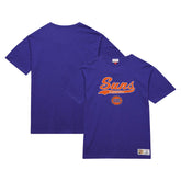 Phoenix Suns Hardwood Classics Felt Applique Slub T-Shirt - Purple | Mitchell & Ness outlet