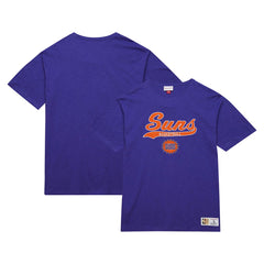 Phoenix Suns Hardwood Classics Felt Applique Slub T-Shirt - Purple | Mitchell & Ness outlet