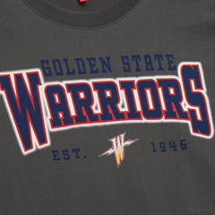 Golden State Warriors Women's Hardwood Classics Oversized Boyfriend T-Shirt sale - Charcoal | Mitchell & Ness sale