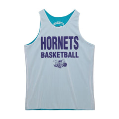 Charlotte Hornets Hardwood Classics Reversible Mesh Practice Jersey - Teal/White | Mitchell & Ness cheap