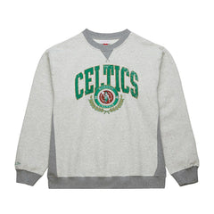 Boston Celtics Vintage Logo Pullover Sweatshirt - Heather Gray | Mitchell & Ness online