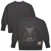Chicago Bulls Women's Hardwood Classics Lightweight Pullover Sweatshirt - Charcoal | Mitchell & Ness sale