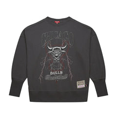 Chicago Bulls Women's Hardwood Classics Lightweight Pullover Sweatshirt - Charcoal | Mitchell & Ness sale
