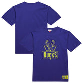 Milwaukee Bucks Hardwood Classics Neon Nights Premium T-Shirt - Purple | Mitchell & Ness cheap
