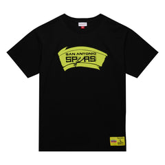 San Antonio Spurs Hardwood Classics Neon Nights Premium T-Shirt - Black | Mitchell & Ness sale