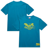 Charlotte Hornets Hardwood Classics Neon Nights Premium T-Shirt - Teal | Mitchell & Ness online
