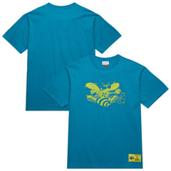Charlotte Hornets Hardwood Classics Neon Nights Premium T-Shirt - Teal | Mitchell & Ness online