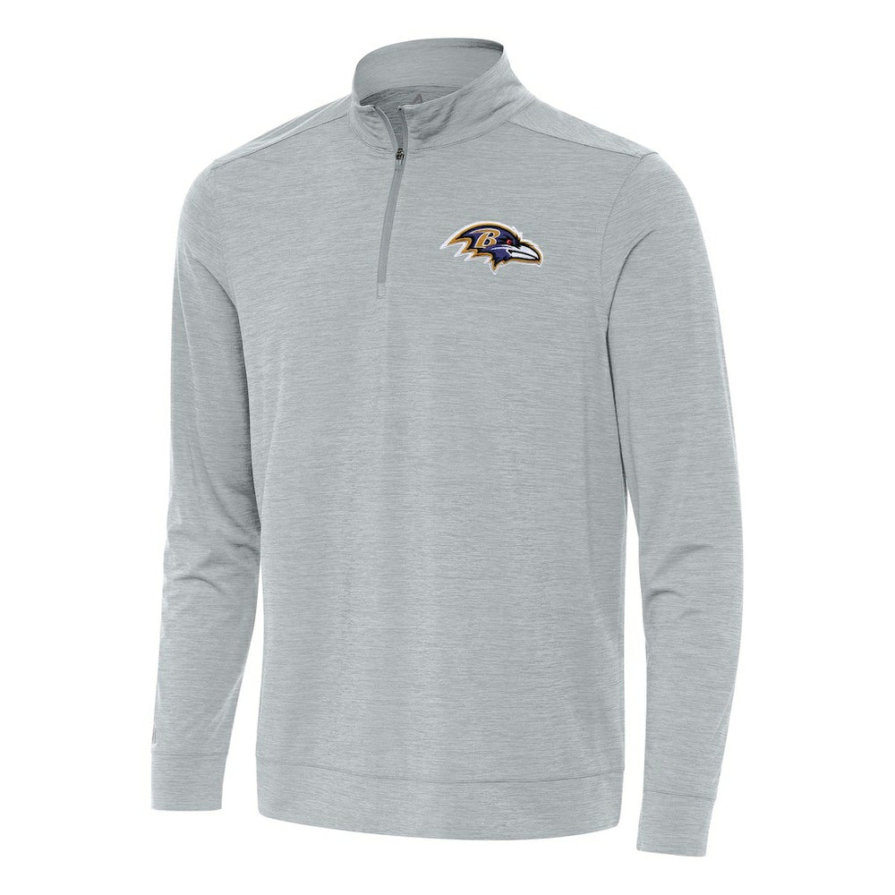 Baltimore Ravens Antigua Bright Quarter-Zip Top - Heather Gray cheap