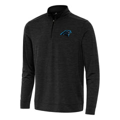 Carolina Panthers Antigua Bright Quarter-Zip Top - Heather Black on sale