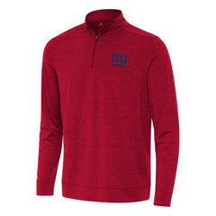 New York Giants Antigua Bright Quarter-Zip Top - Heather Red sale