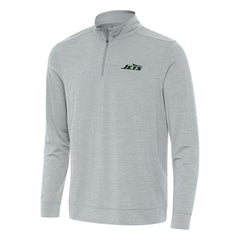 New York Jets Antigua Bright Quarter-Zip Top - Heather Gray online