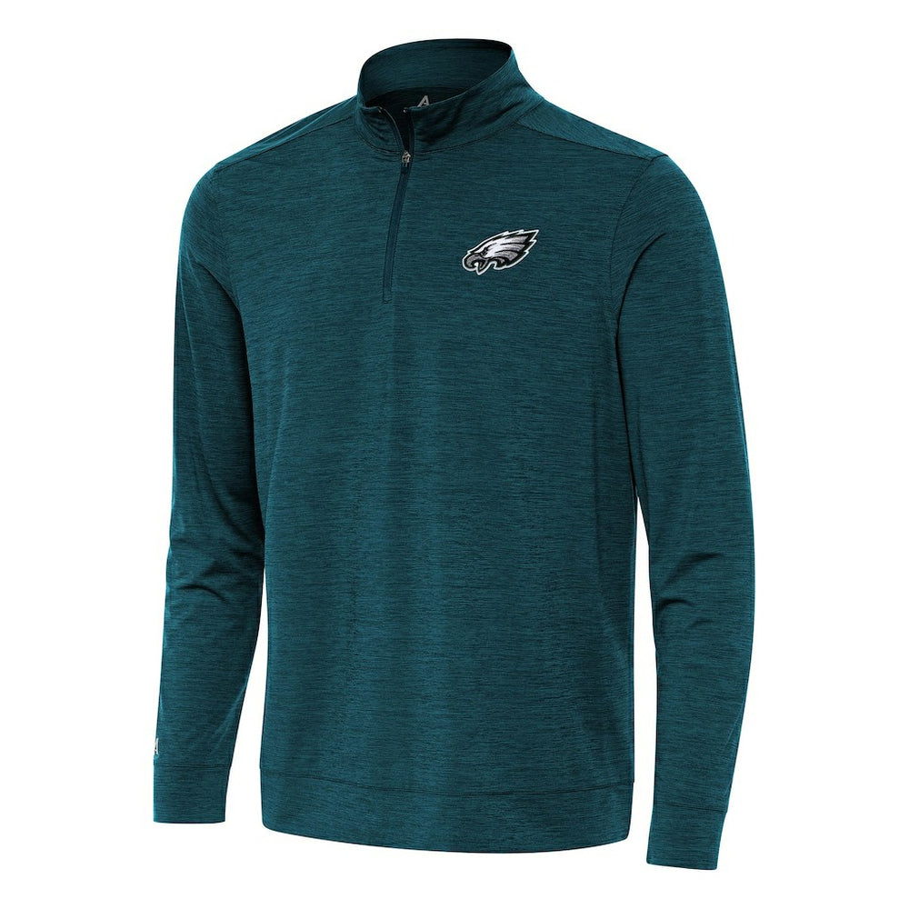 Philadelphia Eagles Antigua Bright Quarter-Zip Top - Midnight Green cheap