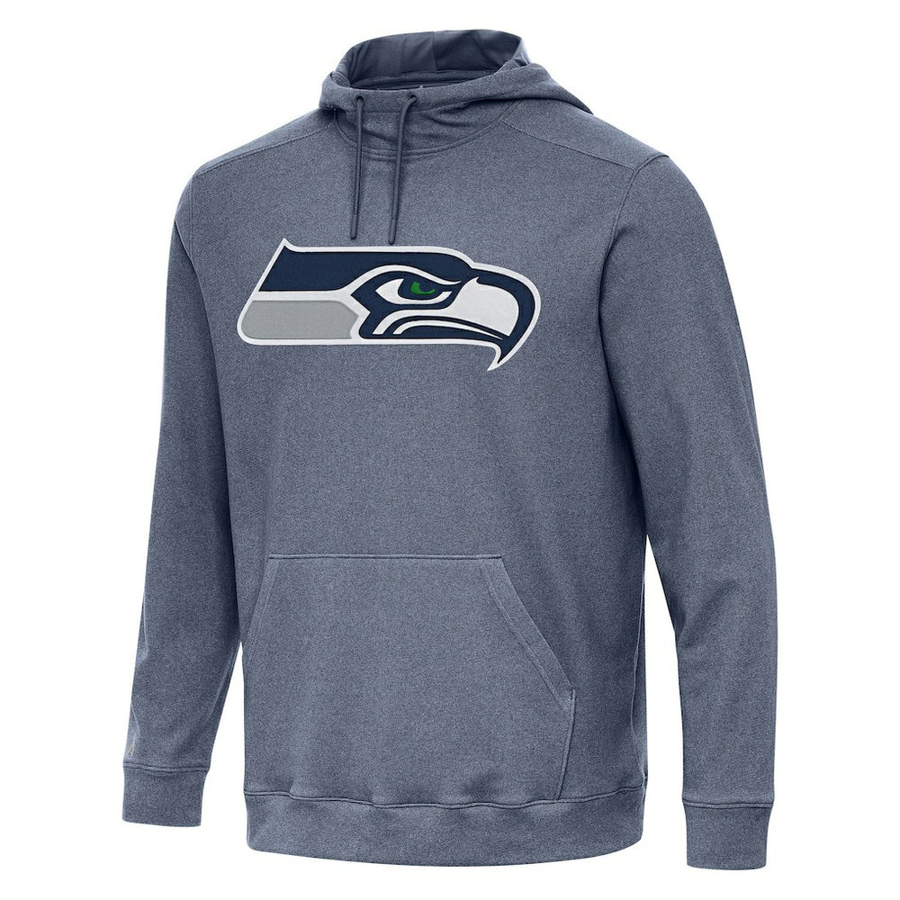 Seattle Seahawks Antigua Cloud Pullover Hoodie - Heather College Navy outlet