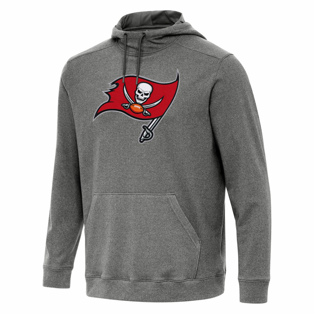 Tampa Bay Buccaneers Antigua Cloud Pullover Hoodie - Heather Black outlet