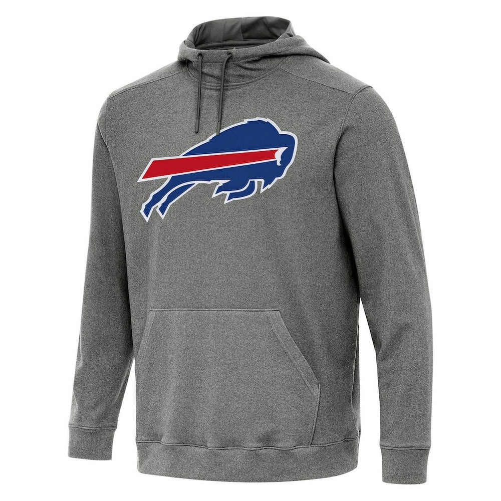 Buffalo Bills Antigua Cloud Pullover Hoodie - Heather Black on sale