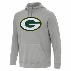 Green Bay Packers Antigua Cloud Pullover Hoodie - Heather Gray sale