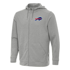 Buffalo Bills Antigua Effortless Full-Zip Hoodie - Heather Gray discount